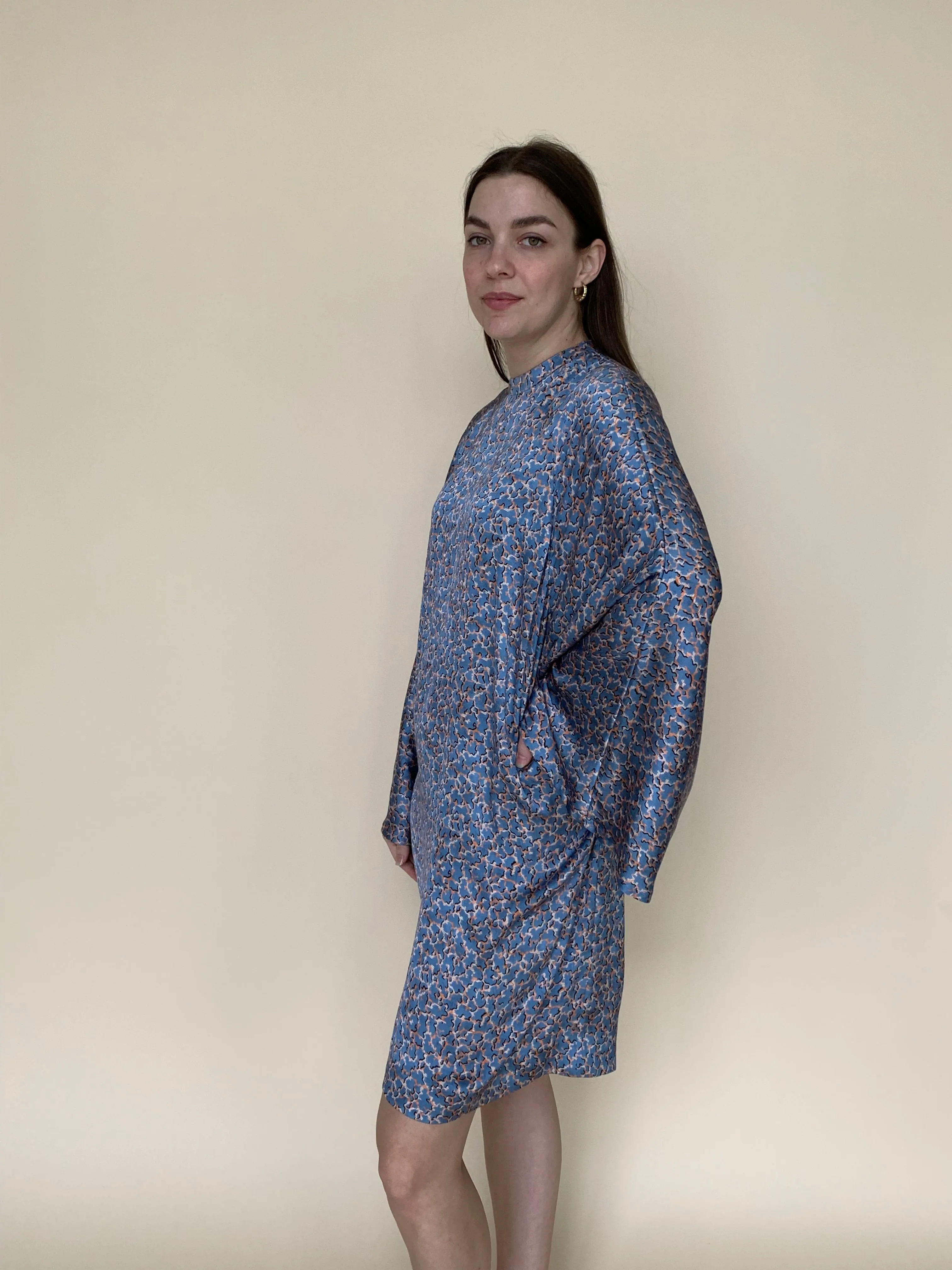 Acne Studios printed trapeze dress