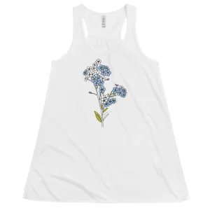 Alaska Wildflowers - Forget Me Not Flowy Tank