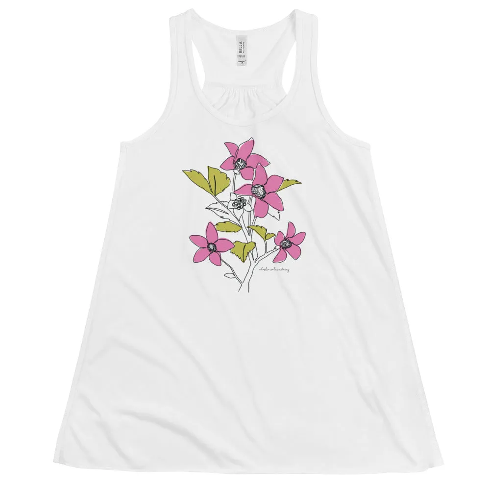 Alaska Wildflowers - Salmonberry Flowy Tank