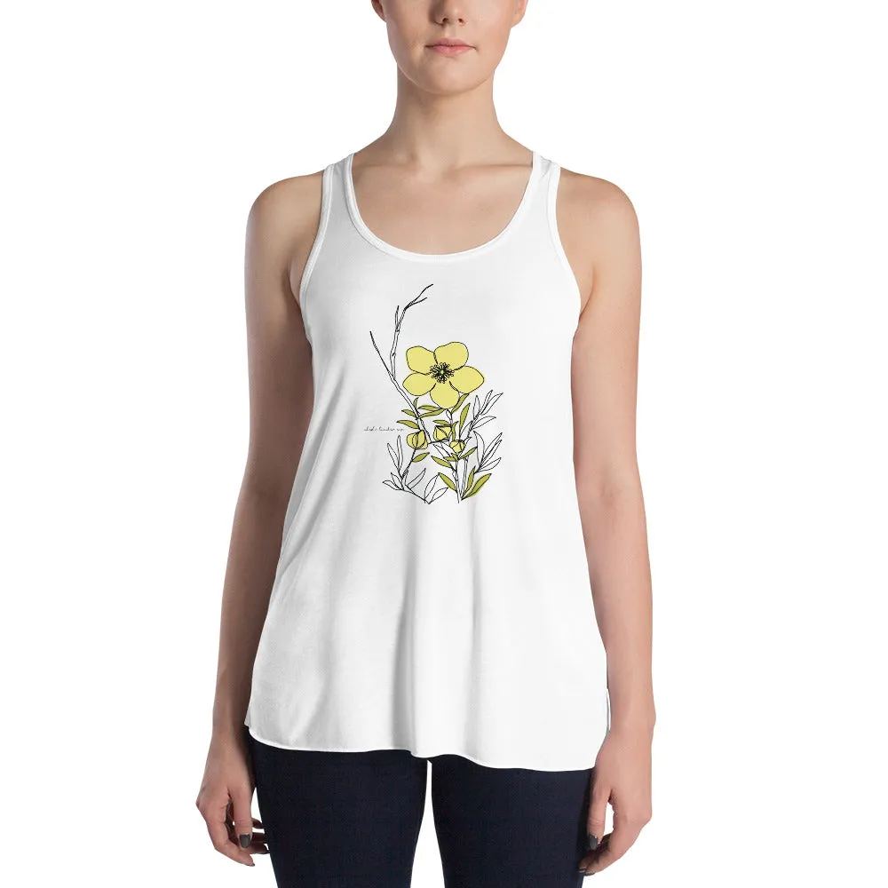 Alaska Wildflowers - Tundra Rose Flowy Tank