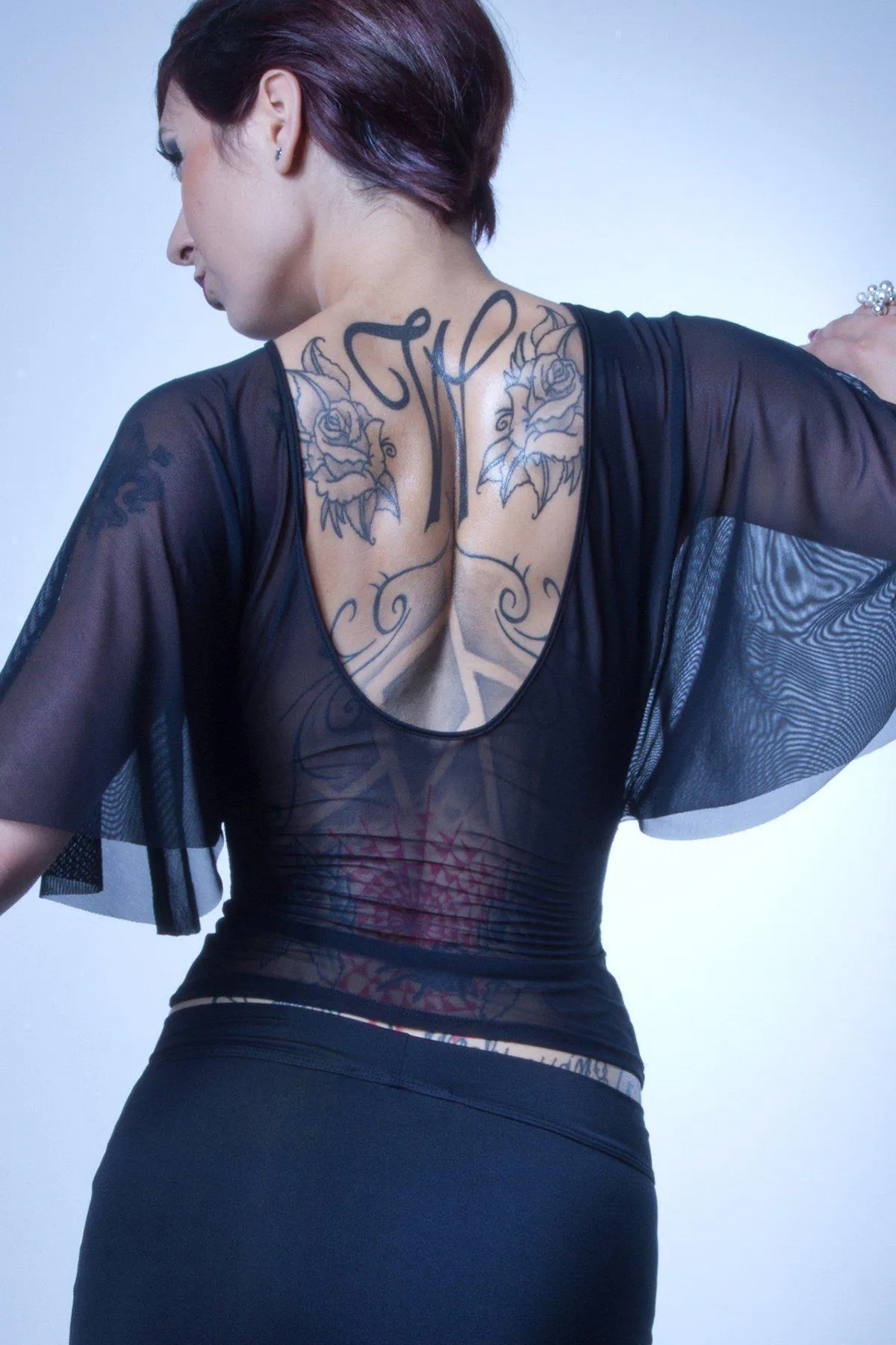 Aloha Sexy Top | Black Lycra