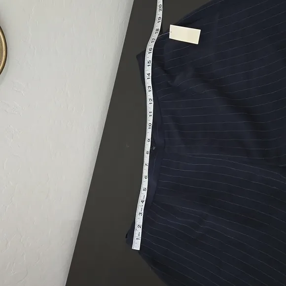 Amanda Smith Dresses Pinstripe Jacket Dress Trousers Navy Plus Size Set 16