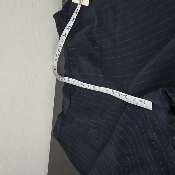 Amanda Smith Dresses Pinstripe Jacket Dress Trousers Navy Plus Size Set 16