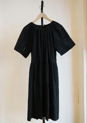Amelia Dress - Black Eyelet