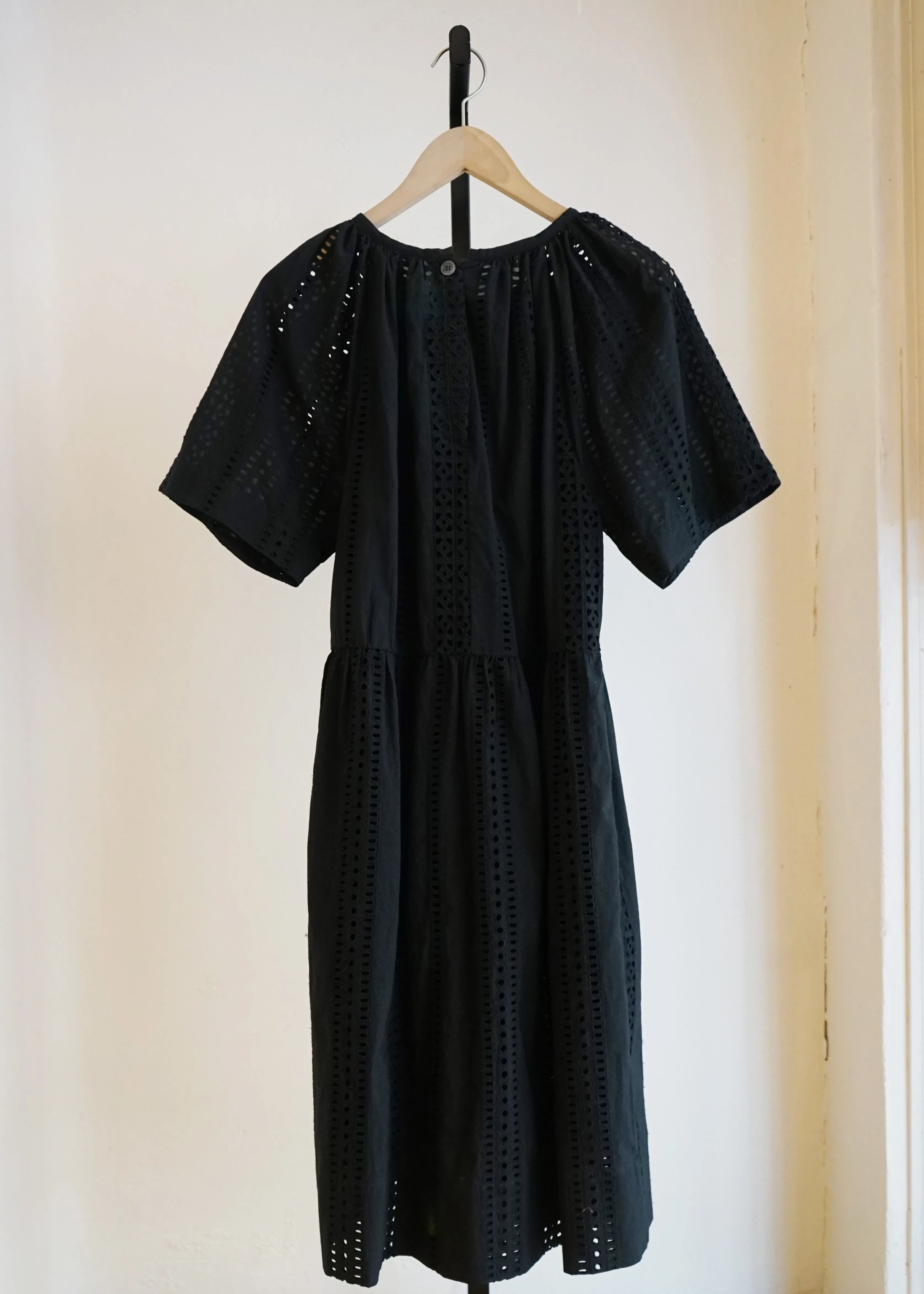 Amelia Dress - Black Eyelet