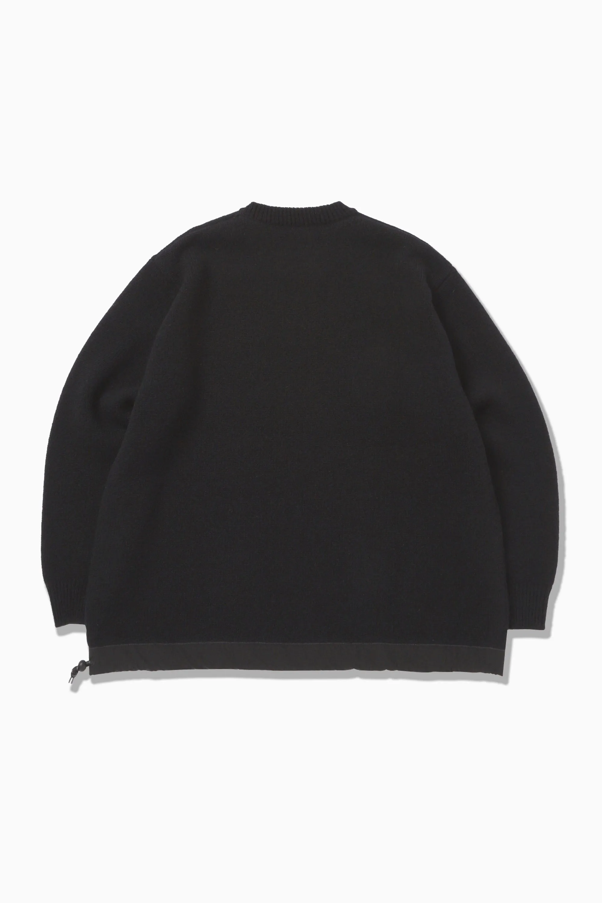 and wander - Shetland Wool Sweater - Black
