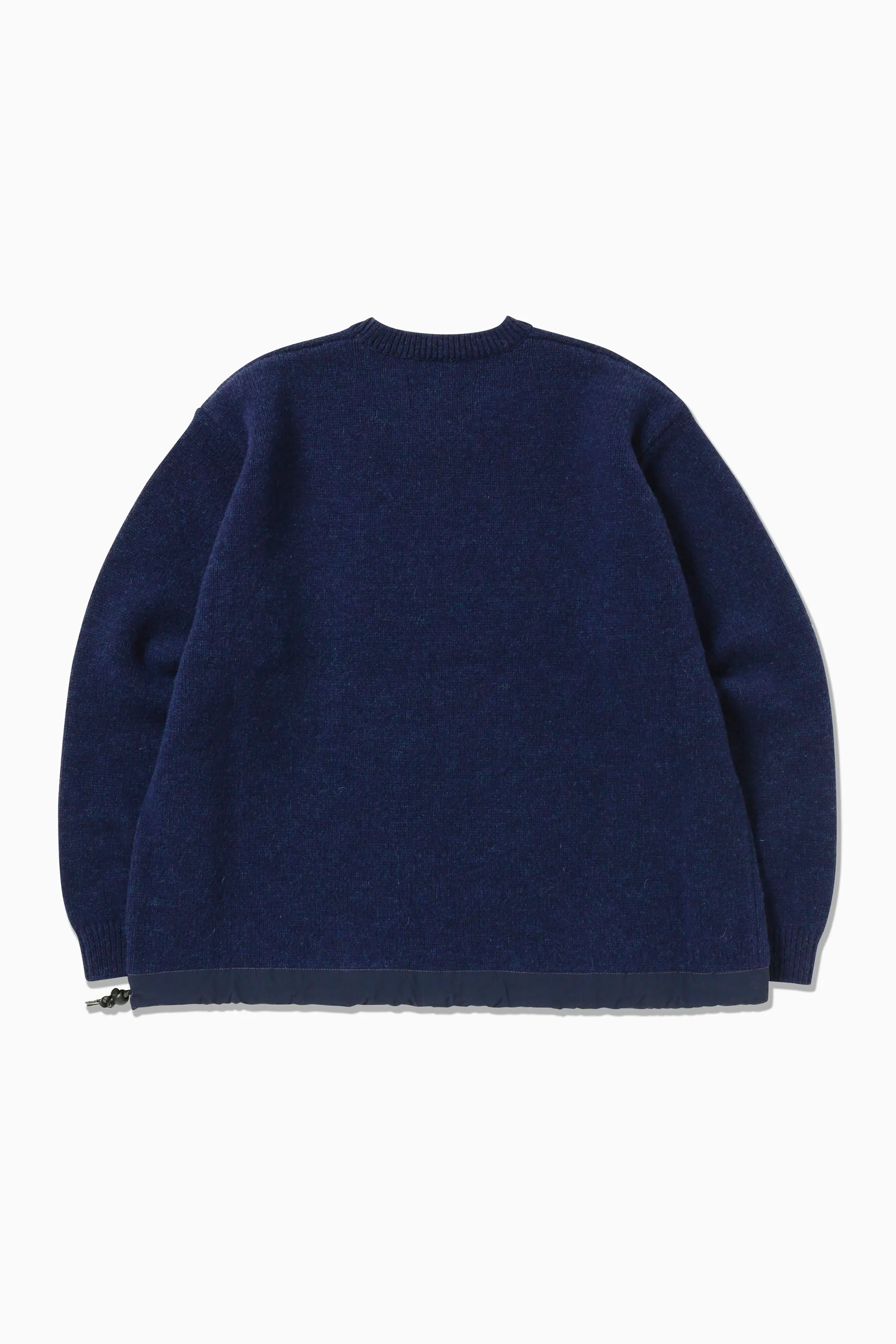 and wander - Shetland Wool Sweater - Blue
