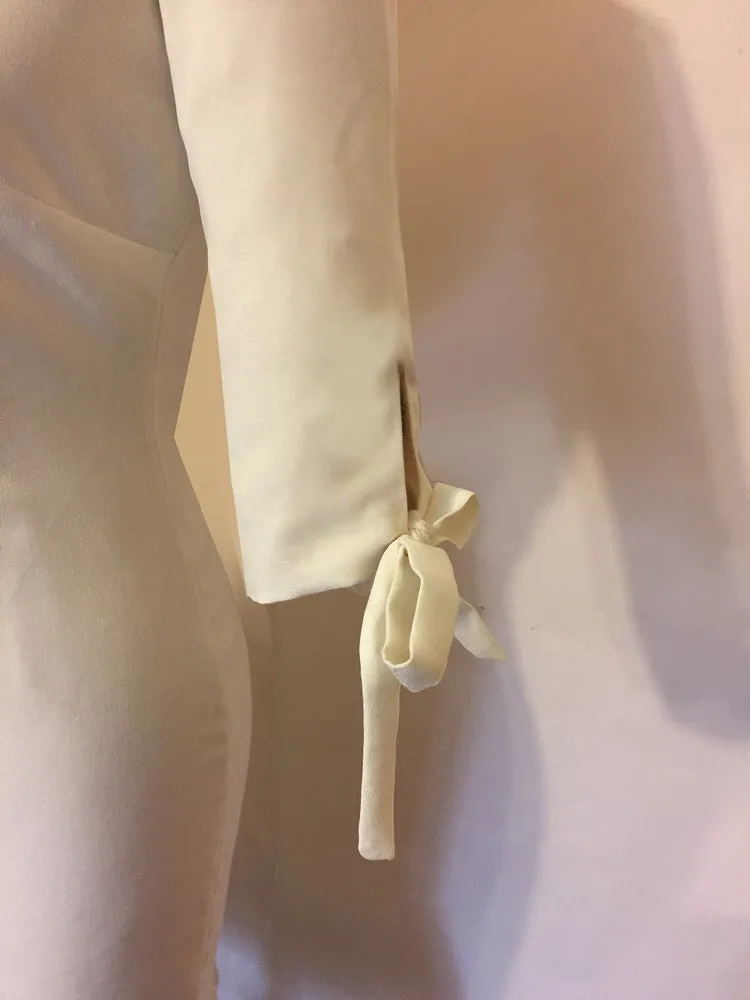 Andalusia Sheath Dress with Tie Neck