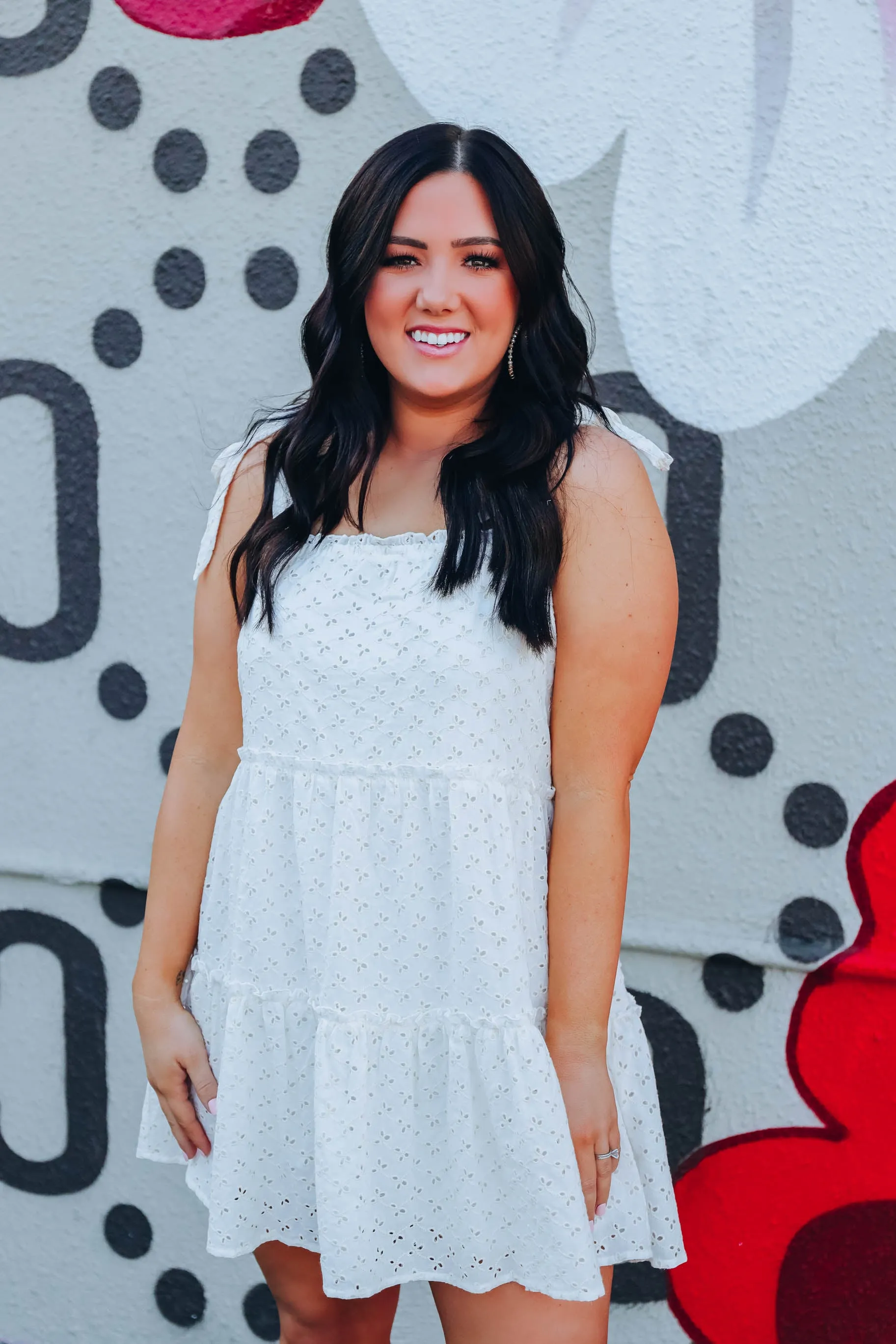 Angelic Ruffle Tiered Sundress - Natural