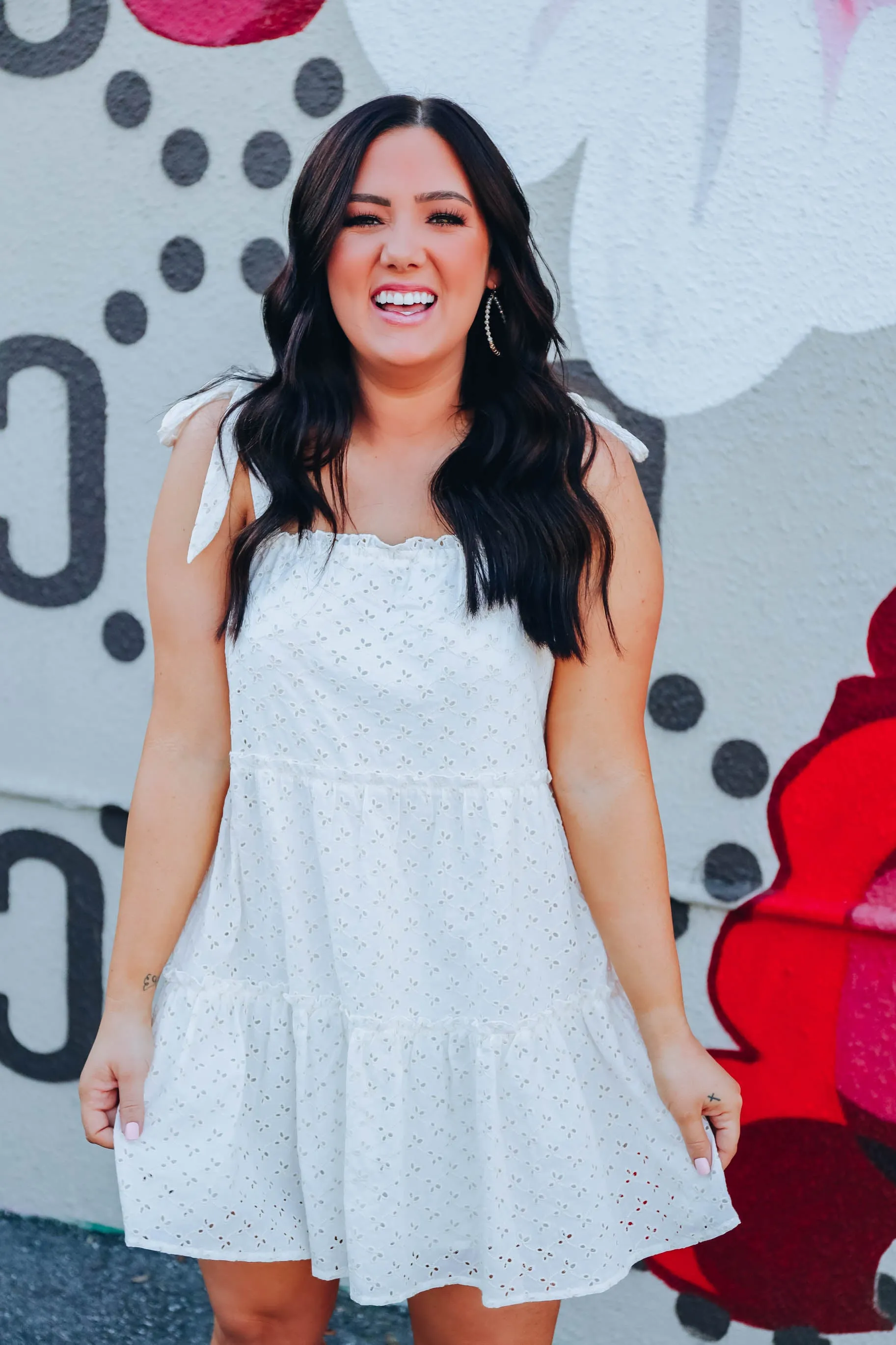 Angelic Ruffle Tiered Sundress - Natural