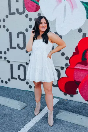 Angelic Ruffle Tiered Sundress - Natural
