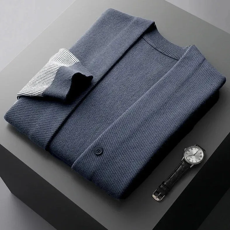Anthony - Klassischer Winter Virgin Wool Strickcardigan für Herren