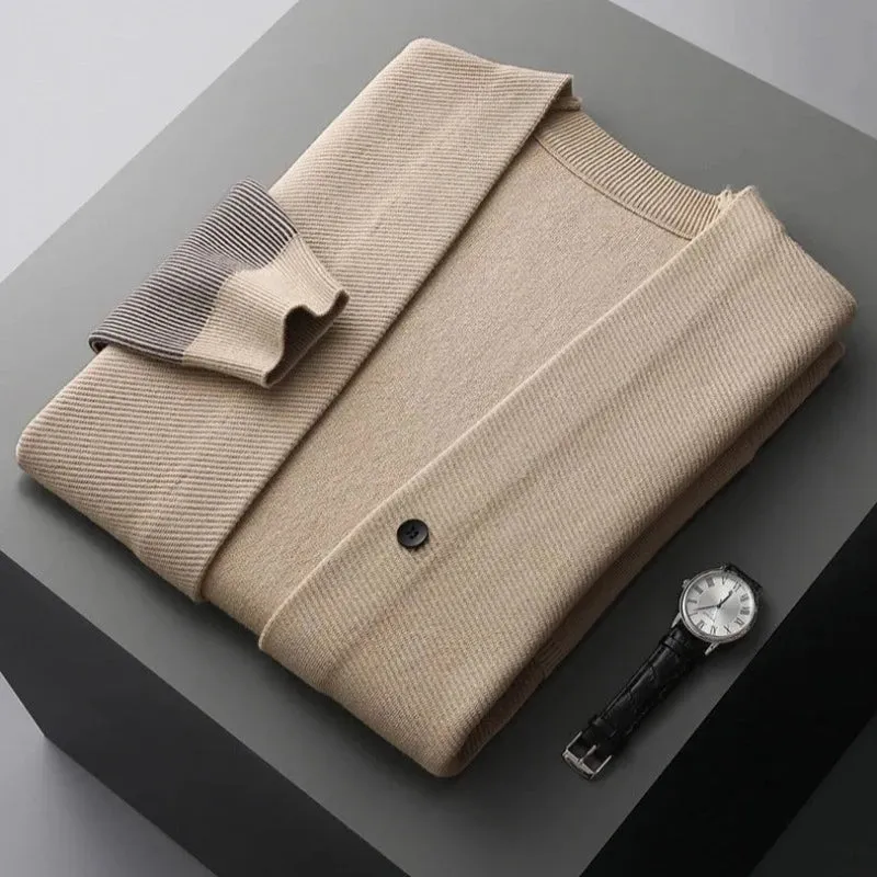 Anthony - Klassischer Winter Virgin Wool Strickcardigan für Herren