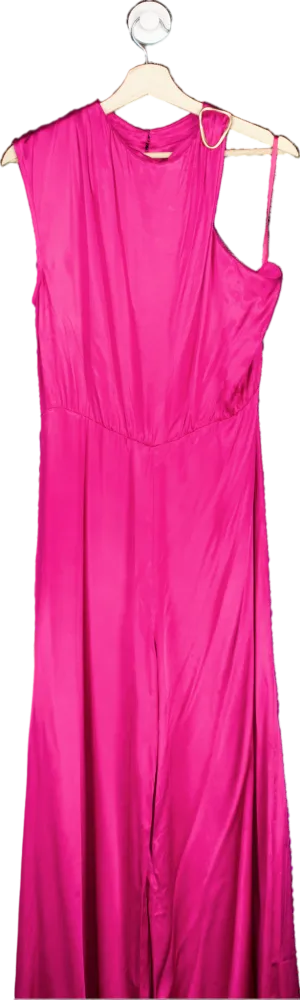 Anthropologie Corey Lynn Calter Pink Calter One-Shoulder Dress  M