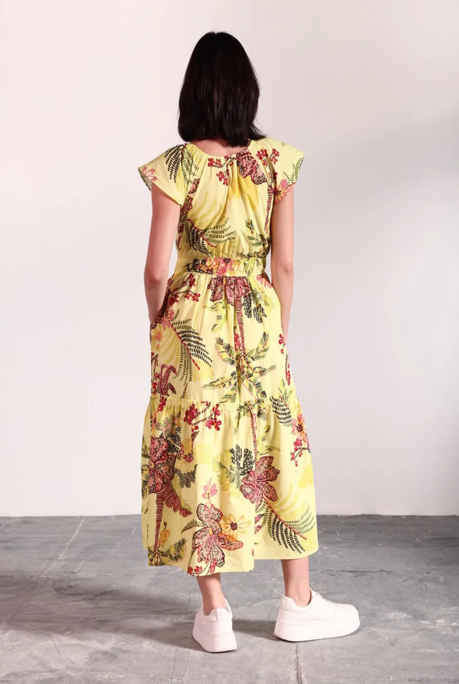 Aria Dress -- Speckled Garden