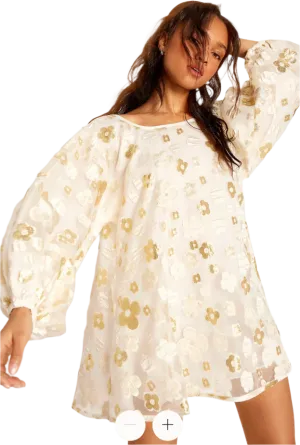 Arianne Elmy - Organza Good Luck Dress - White/Gold