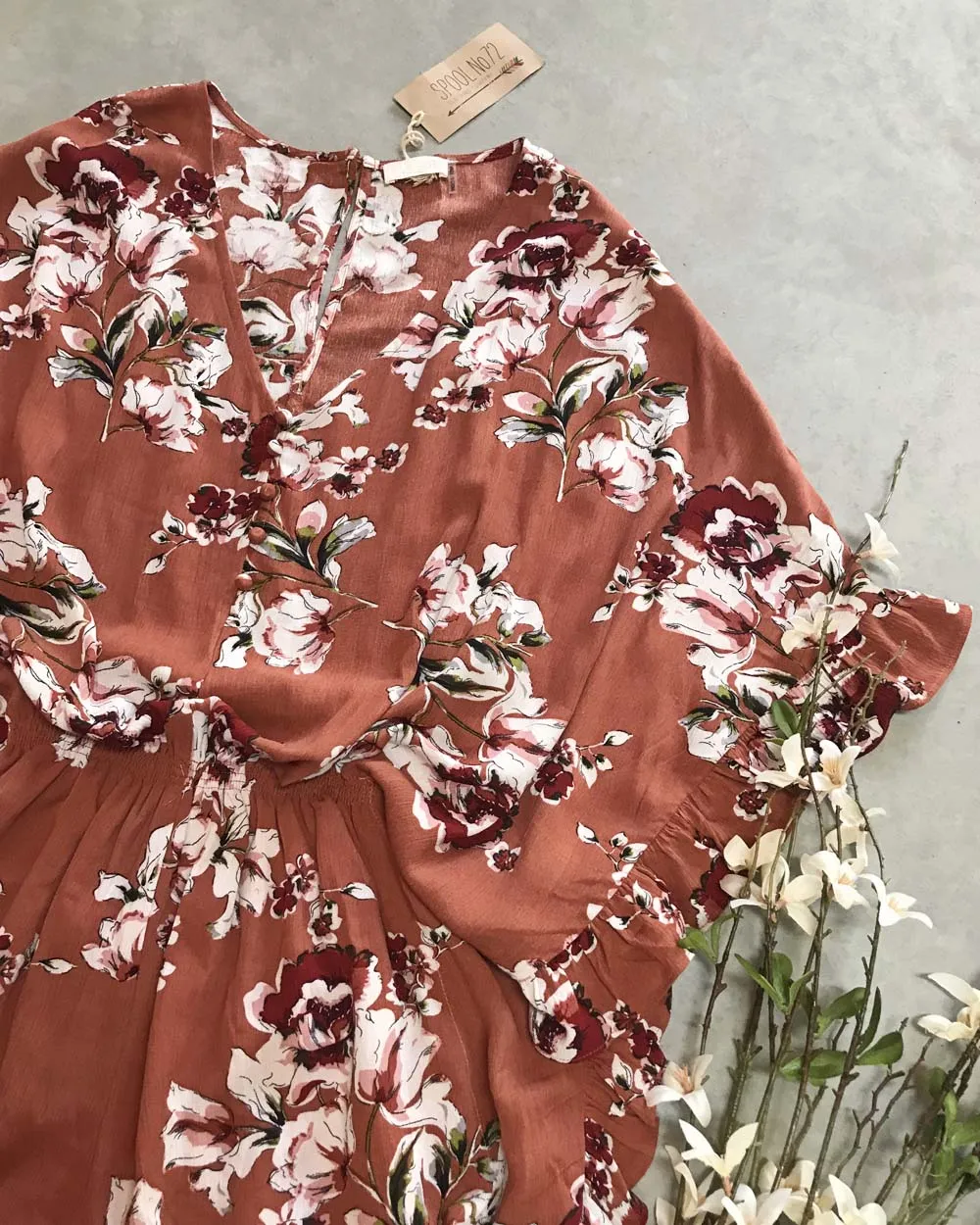 Austin Rust Romper