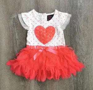 BABY GIRL SIZE 6/9 MONTHS - GIRLS RULE, Tutu Dress NWOT B38