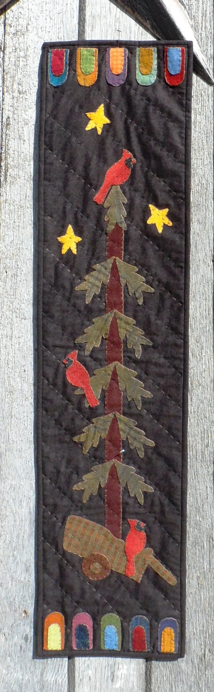 Banner Seasons Too Wool Applique Quilt Pattern