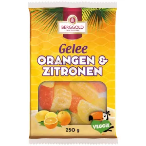 Berggold Orangen & Zitronen Jelly Fruit Mix - 250 g