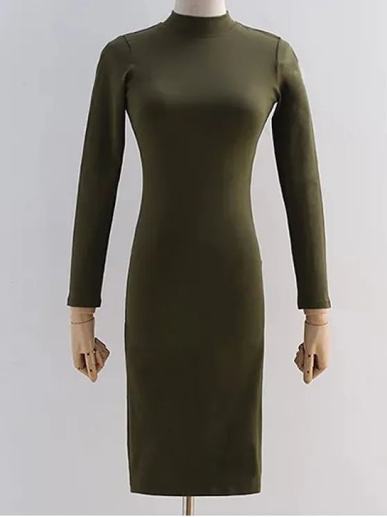 BerryBetty - Fashion Back Cutout Pencil Dress