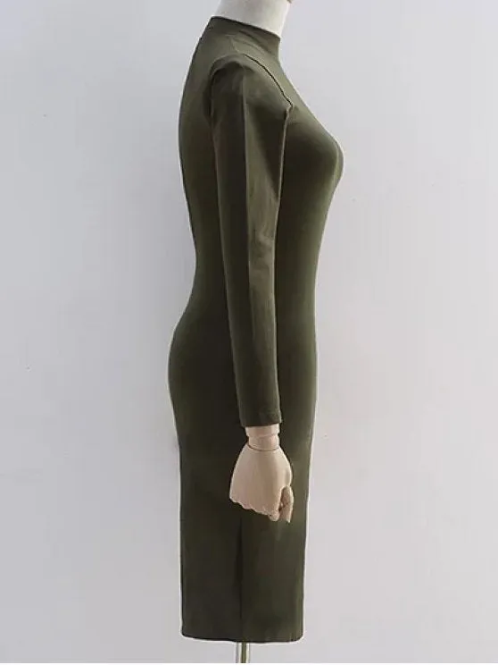 BerryBetty - Fashion Back Cutout Pencil Dress
