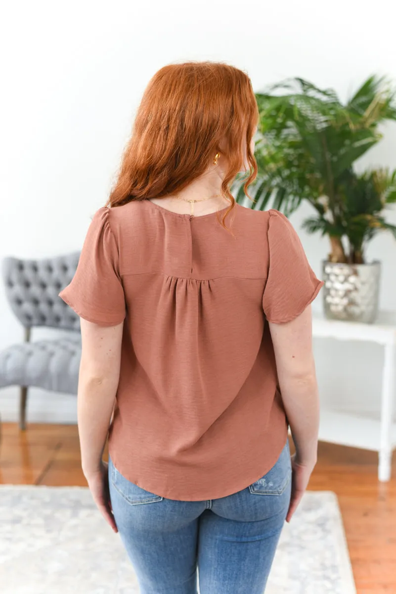 Beyah Flutter Sleeve Top FINAL SALE