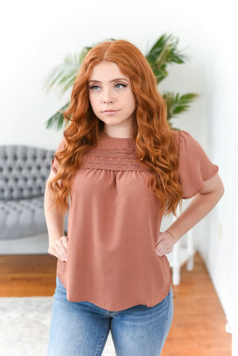 Beyah Flutter Sleeve Top FINAL SALE