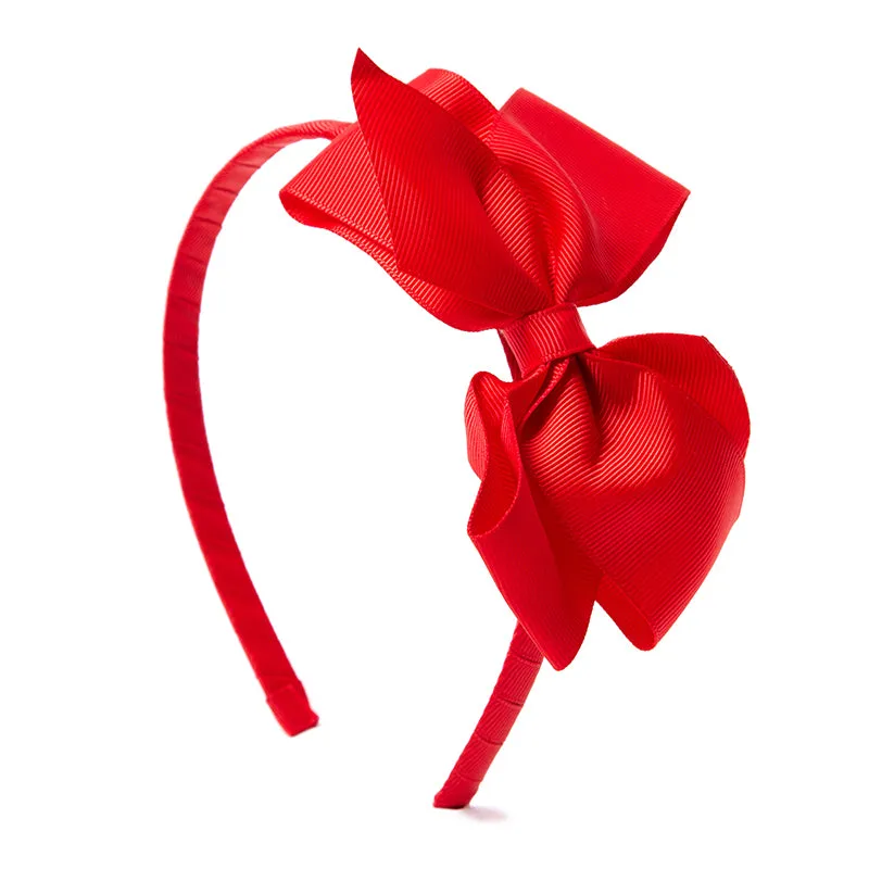 Big Bow Hairband Red