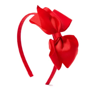 Big Bow Hairband Red