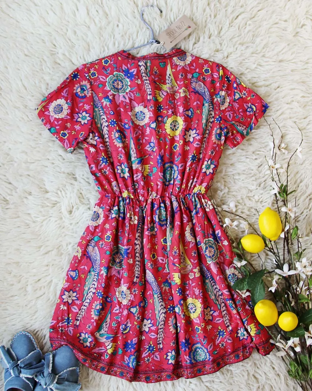 Birdsong Dress in Red