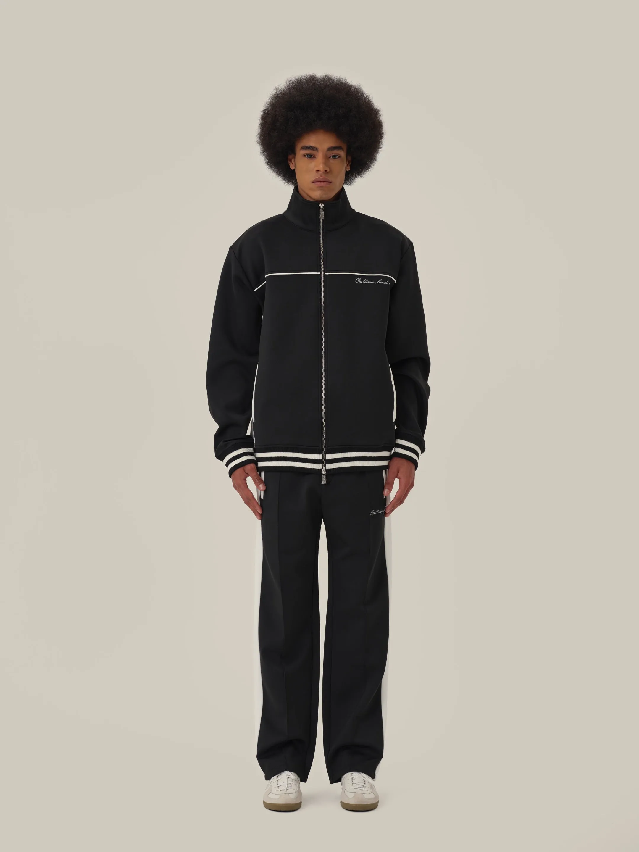 Black & White Retro Patchwork School Uniform Jacket