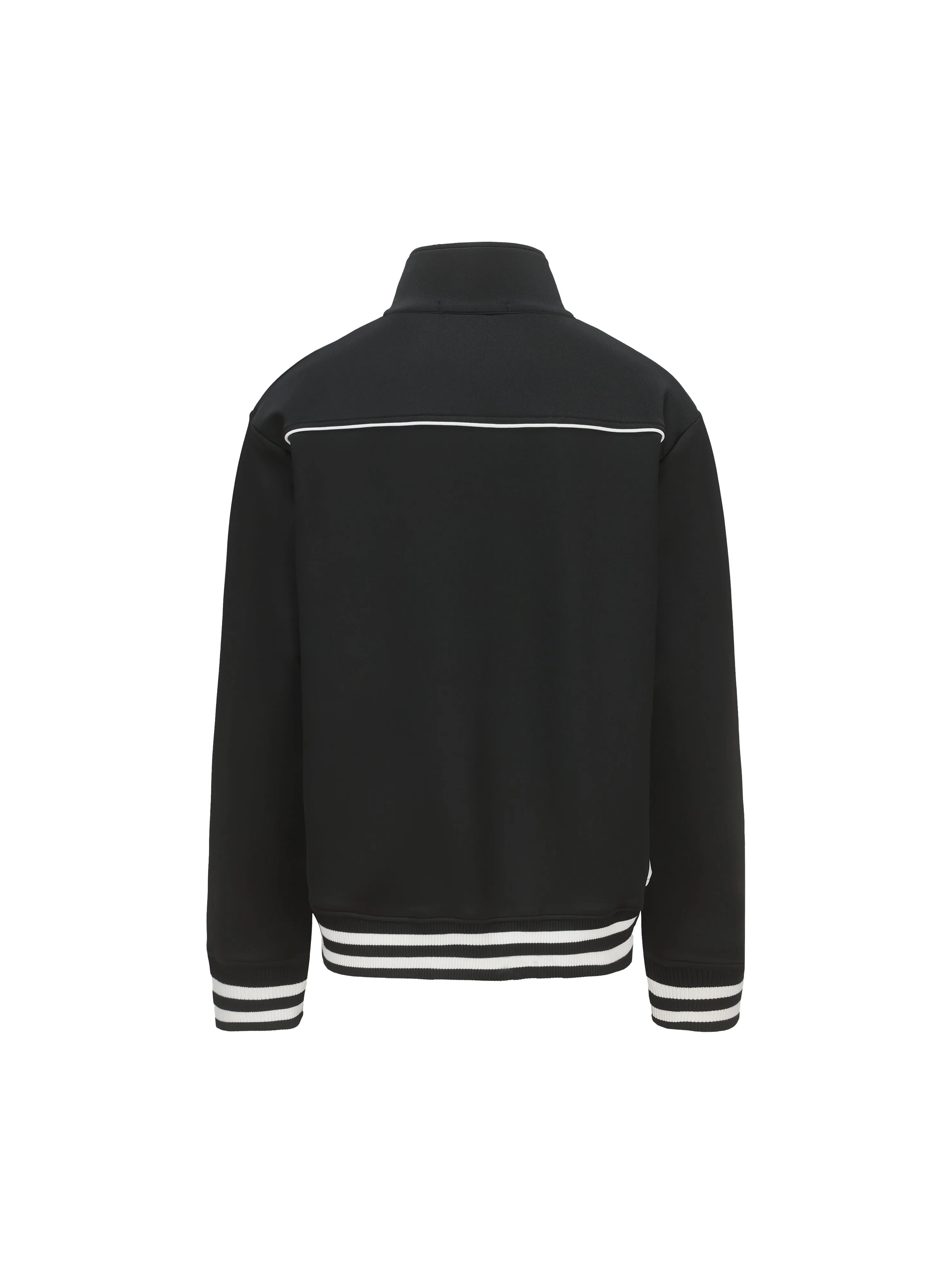 Black & White Retro Patchwork School Uniform Jacket