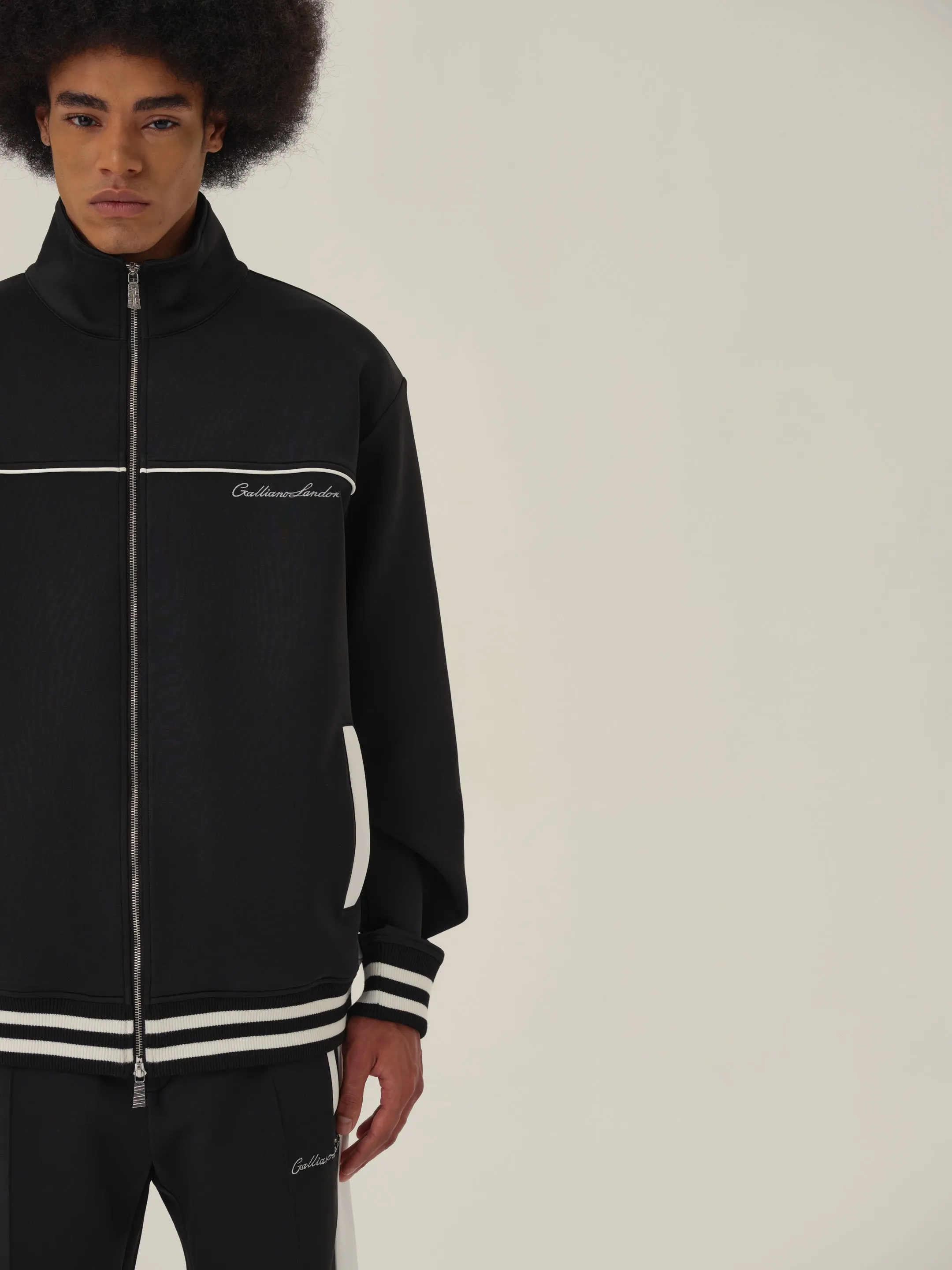 Black & White Retro Patchwork School Uniform Jacket