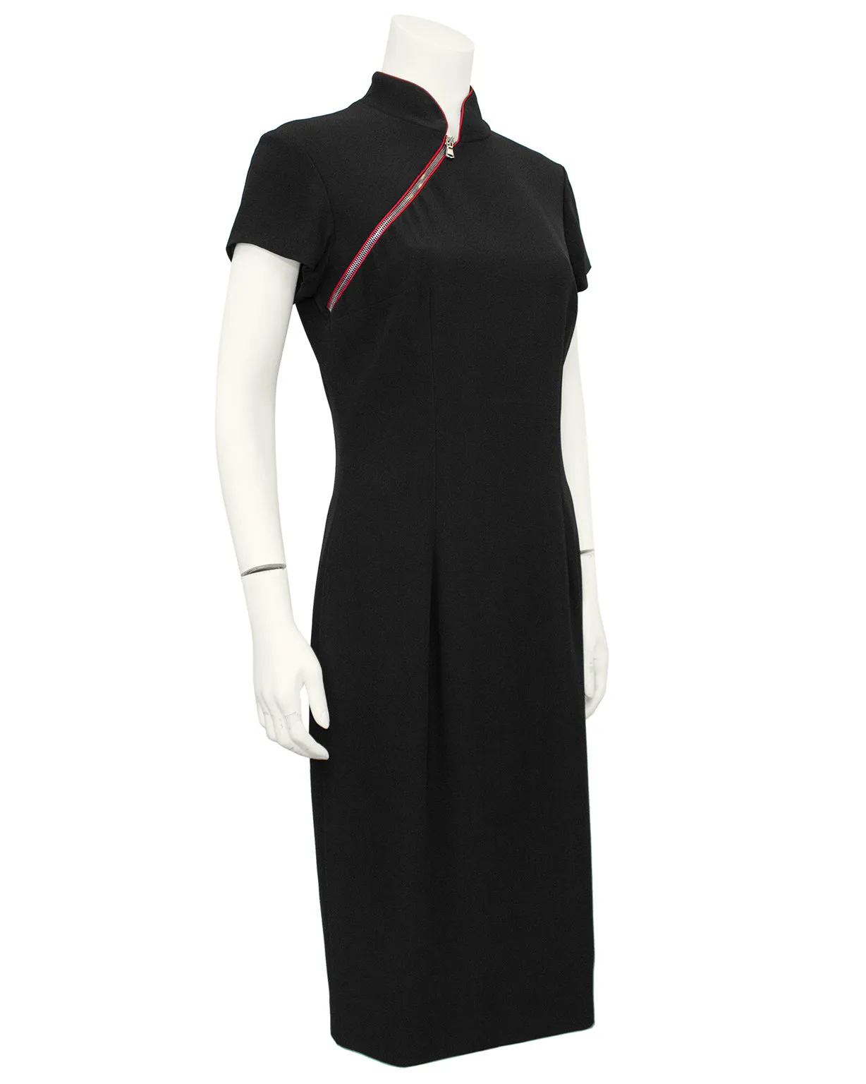Black Autumn/Winter 2009 Cheongsam Style Cocktail Dress
