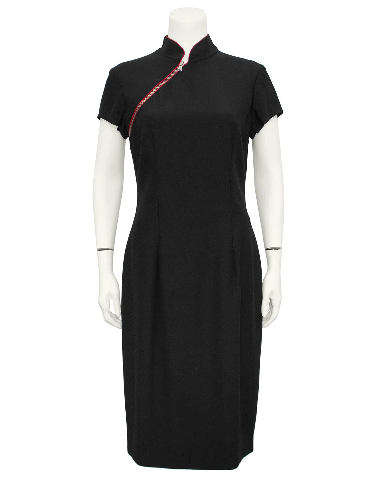 Black Autumn/Winter 2009 Cheongsam Style Cocktail Dress