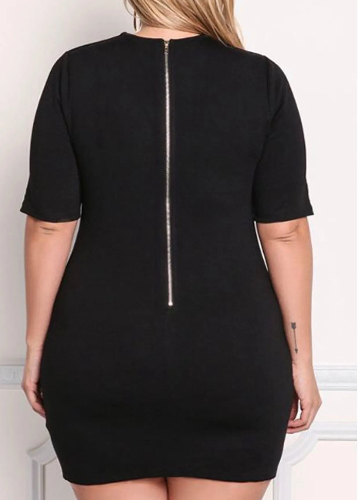 Black Mesh Dress
