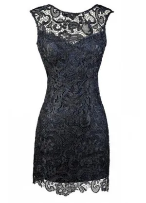 Black Short Sheath Homecoming Dress