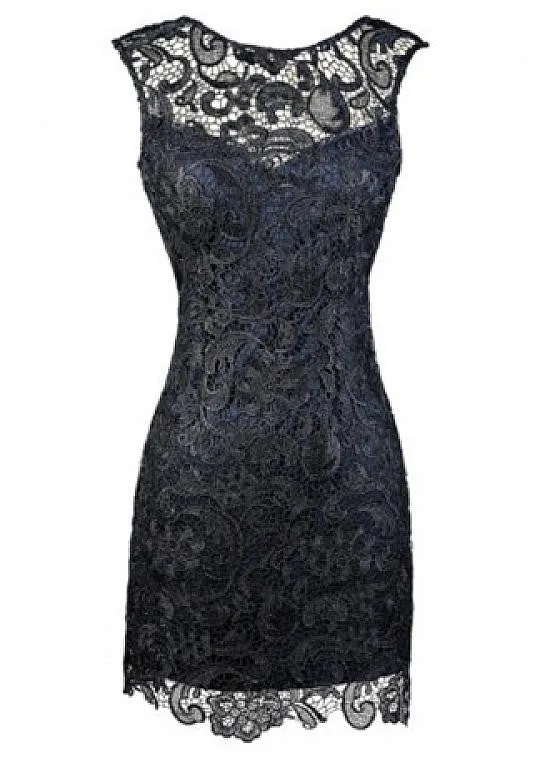 Black Short Sheath Homecoming Dress