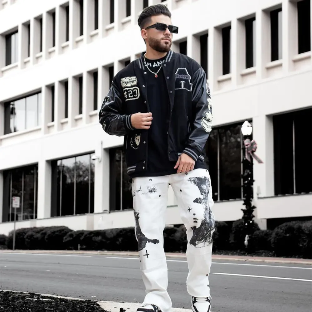 Black Wool Embroidered Jacket