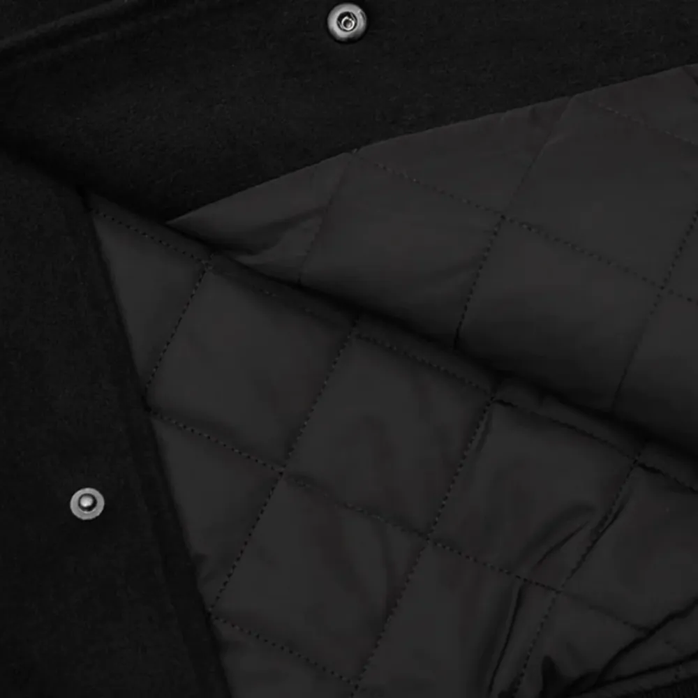 Black Wool Embroidered Jacket