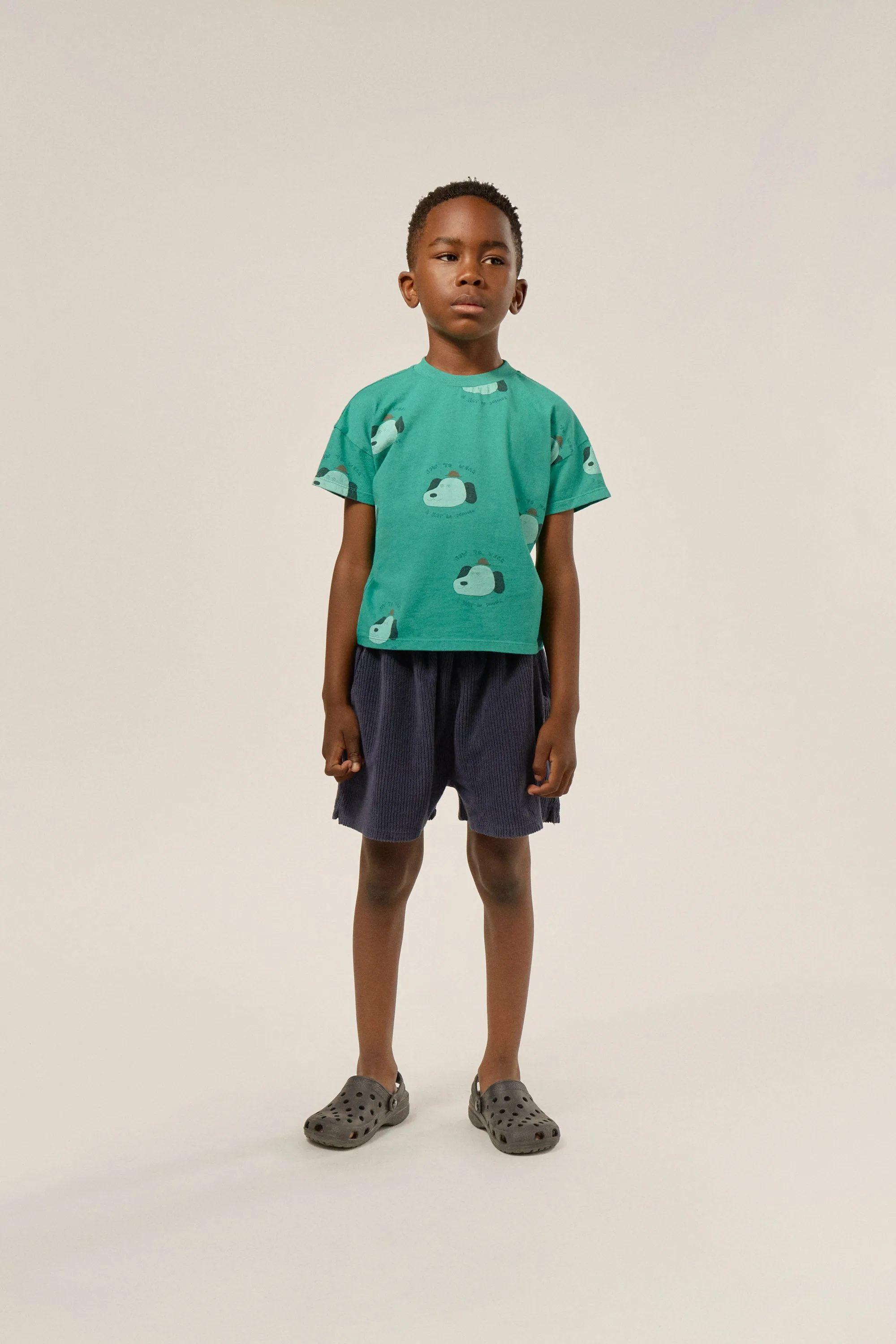 Blue Terry Kids Short