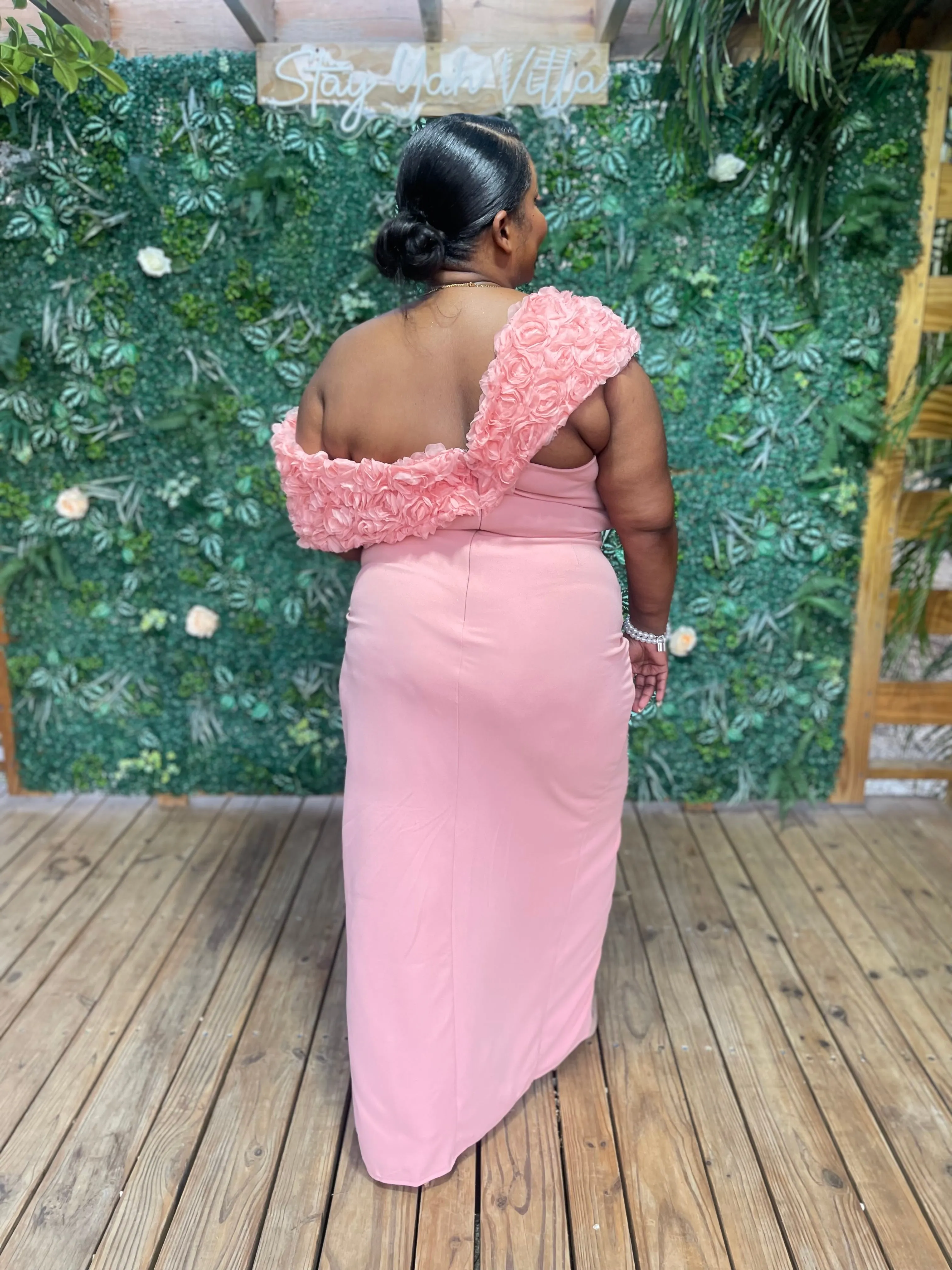 Blush Bouquet Rose Dress
