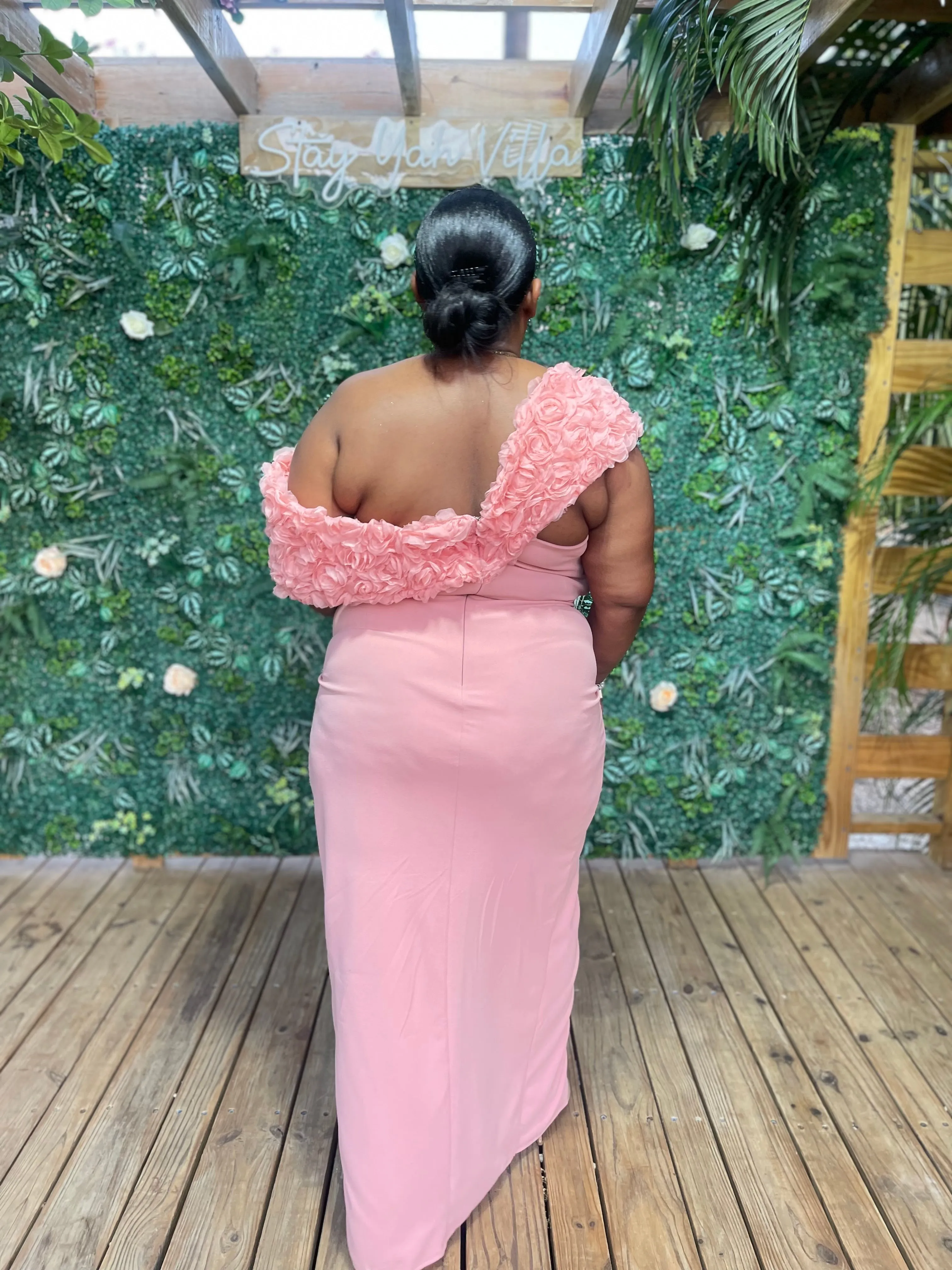 Blush Bouquet Rose Dress