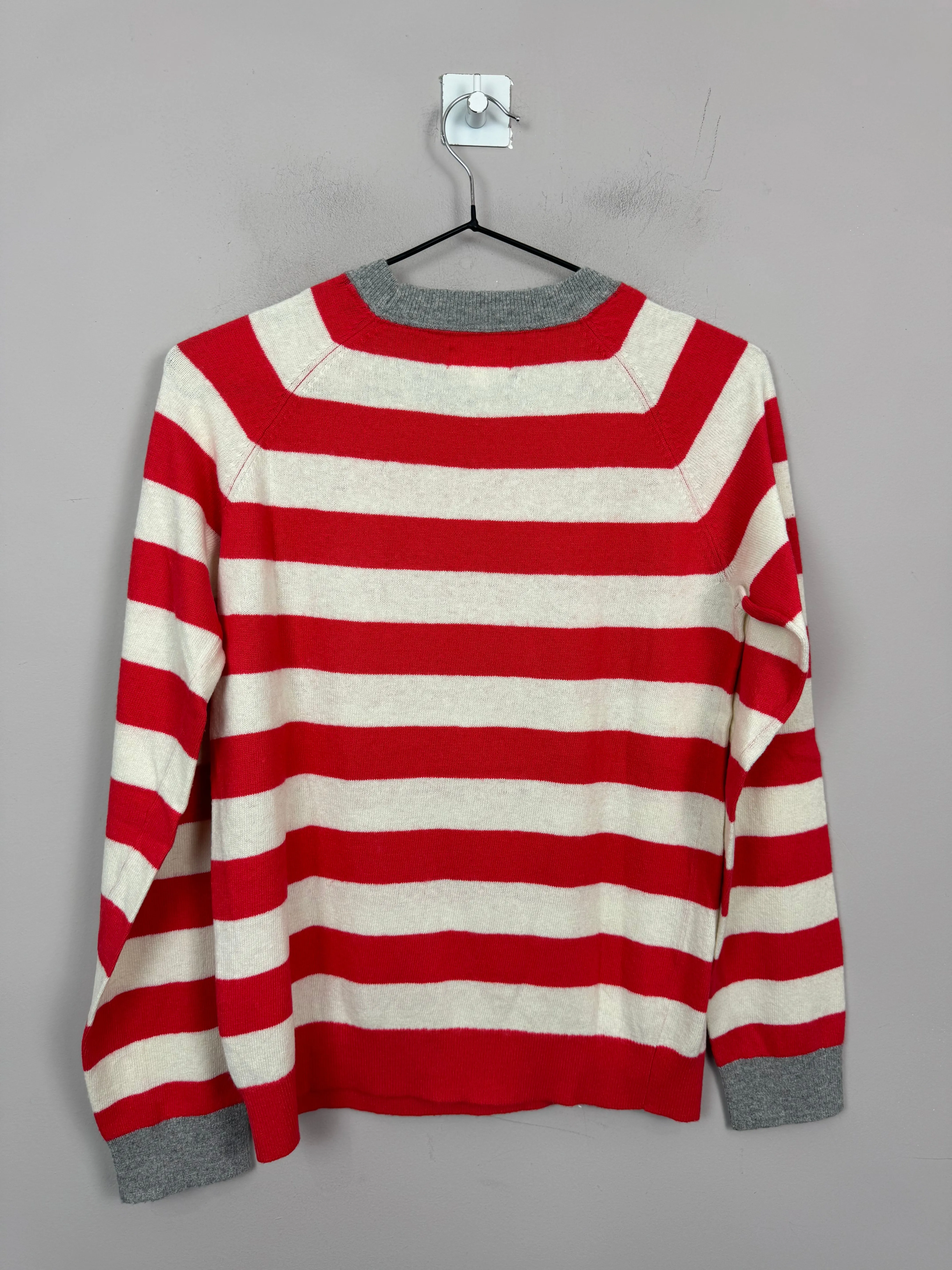 Boden red stripe Skull & Crossbones Jumper 13-14y