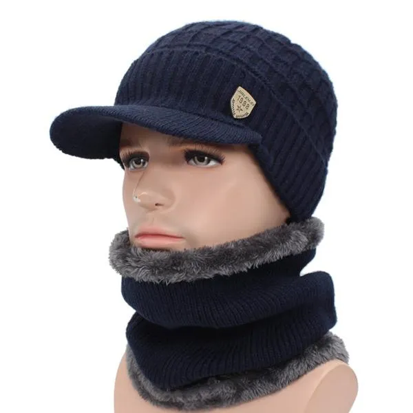 Boho Men's Beanies and Scarf Set (also sold separately)