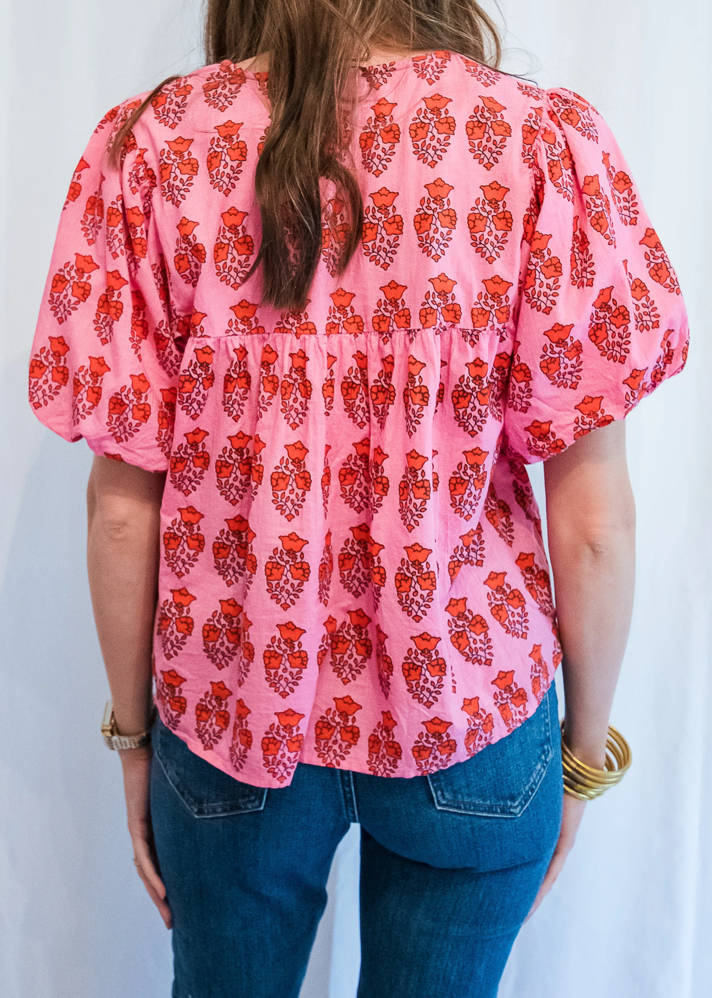 Boston Block Print Blouse