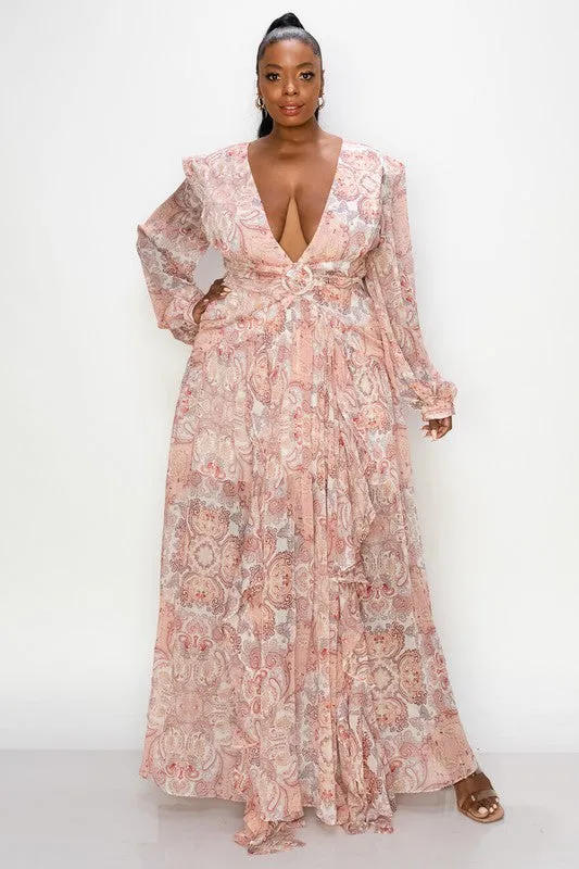 Boujee Maxi Dress - Pink
