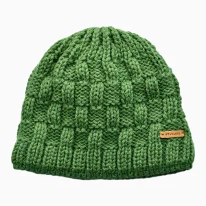Bright Green Box Knit Kids' Beanie