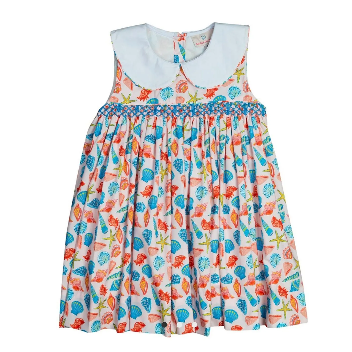 Bright Sea Life Smocked Dress